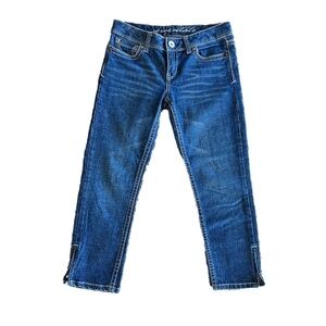 Aeropostale leg zip cropped jeans